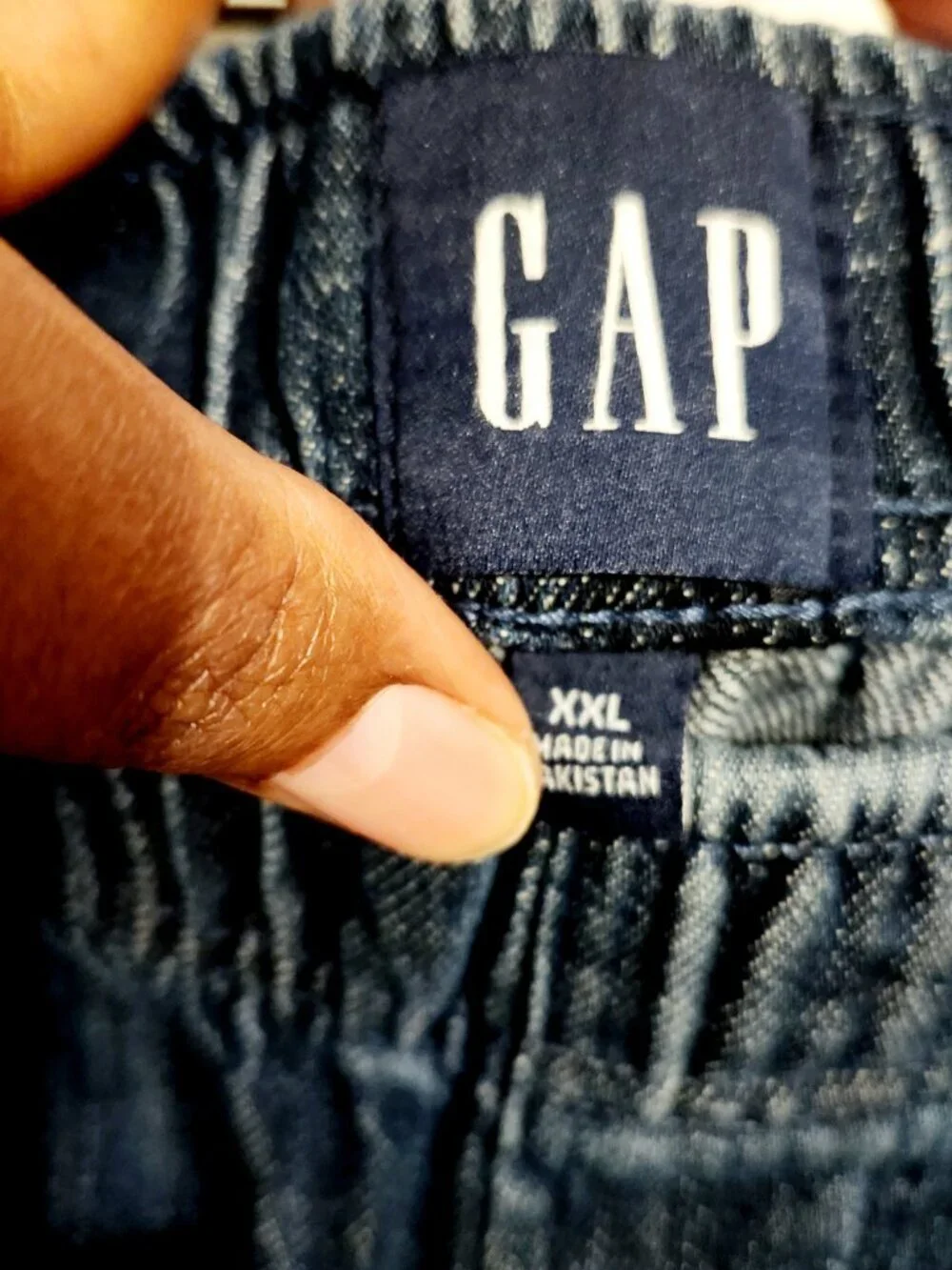 GAP | Women's High Rise Dark Indigo Easy Utility Jeans (Size XXL)